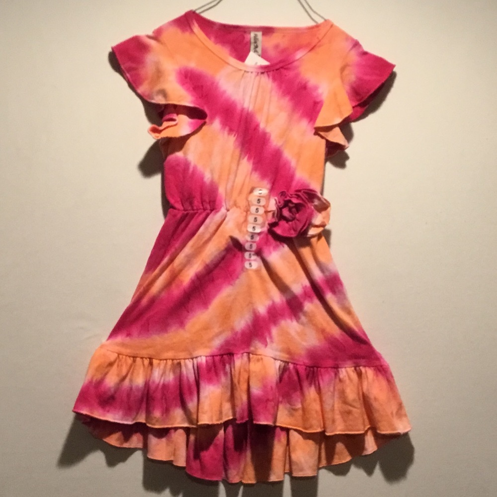 Tie-dye Girls dress, size 5, never worn
